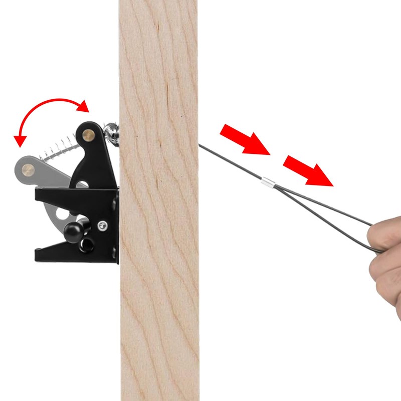 Linkidea Long Self Locking Gate Gravity Latch, Carbon Steel Spring