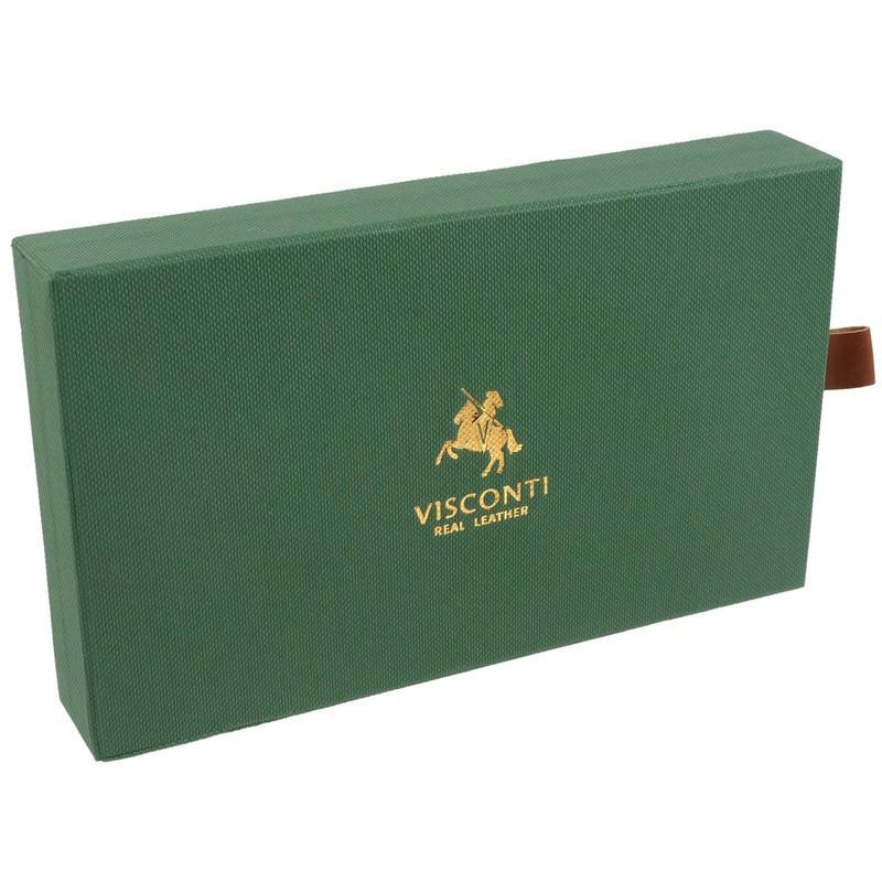 Mens Italian Leather Stylish RFID Protected Suit Wallet by Visconti
