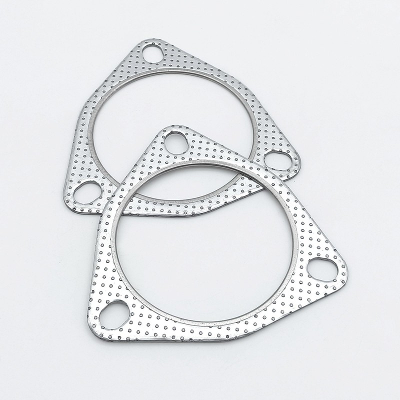 YGQ 3.5 Inch Exhaust Gasket 3-Bolt 89.5mm Muffler Flange Header