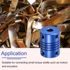 QUARKZMAN 1pc 6.35mm to 8mm Aluminum Alloy Shaft Coupling L25xD19
