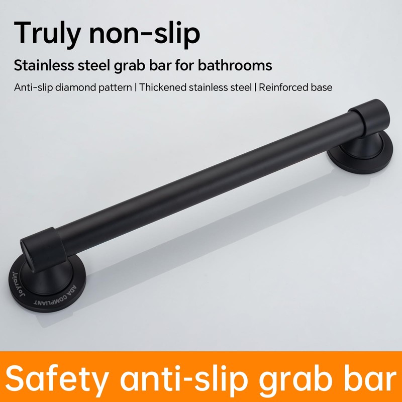 Joyrain Elderly Safety Grab Bar - ADA Certified 16/24/32 Inch