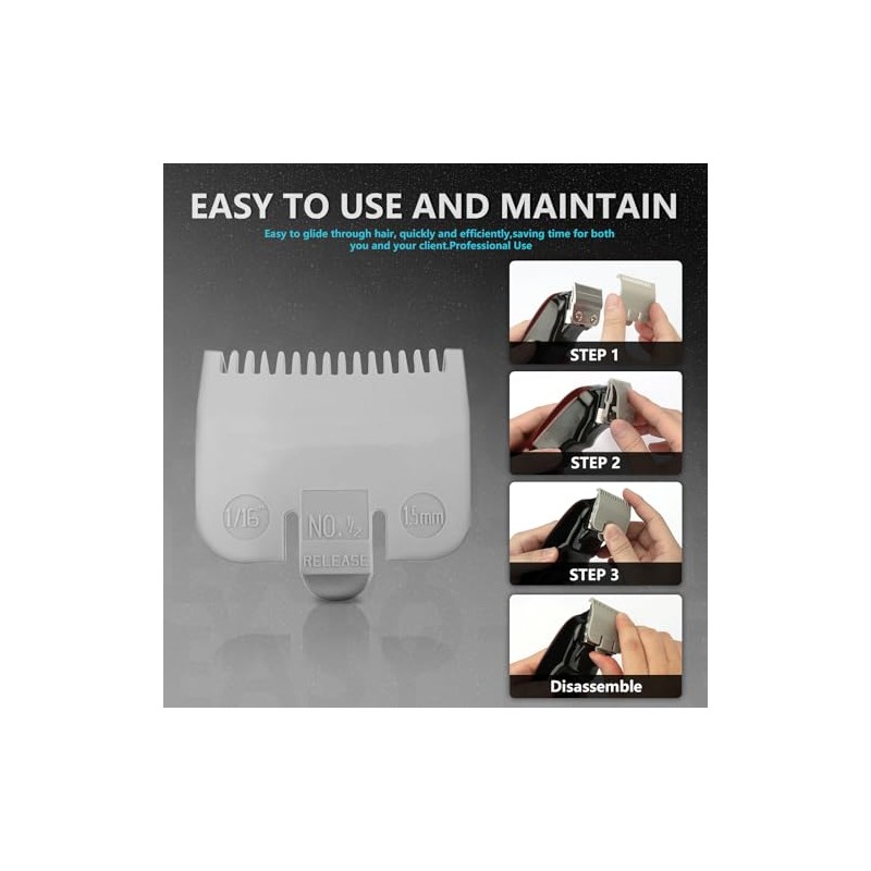 1/16" Replacement for Wahl Professional Attachment Clipper Guide Replacement Guard