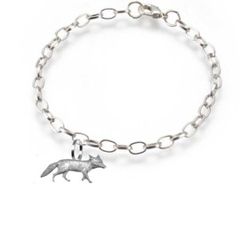 pp-a24 Vixen fine lead free English Pewter on a belcher link chain anklet bracelet