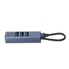 USB to Ethernet Adapter 4 Ports 100Mbps 5Gbps Aluminium Alloy