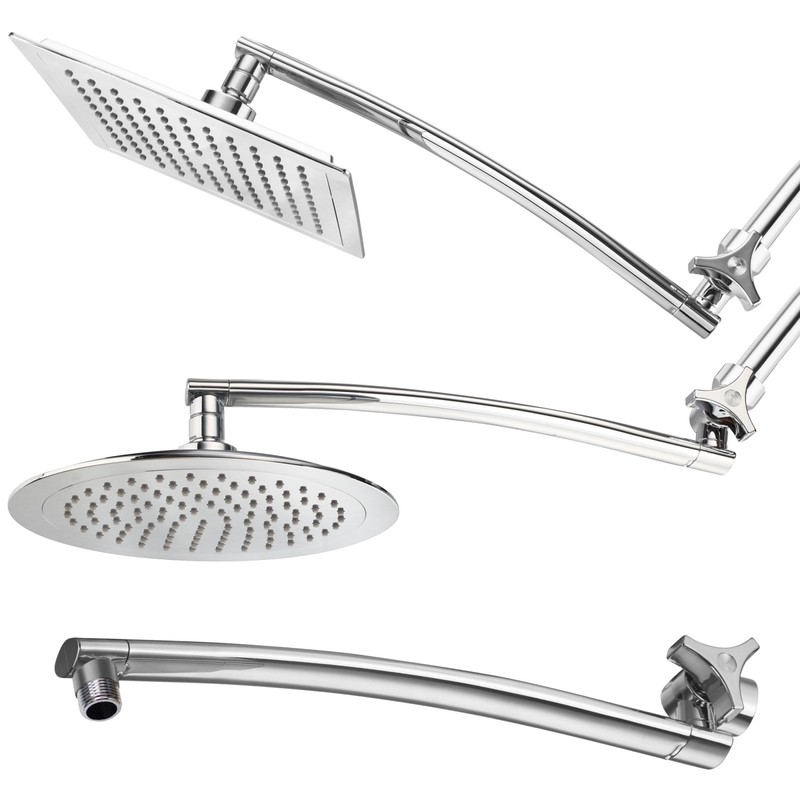 Razor 15-inch Arch Design Adjustable Shower Extension Arm With Stainless