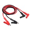 Neoteck 1 Pair Multimeter Test Leads Crocodile Clips with Cable