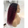 Bafamiya HD Omber Burgundy 99J Jerry Curly Wigs Human Hair