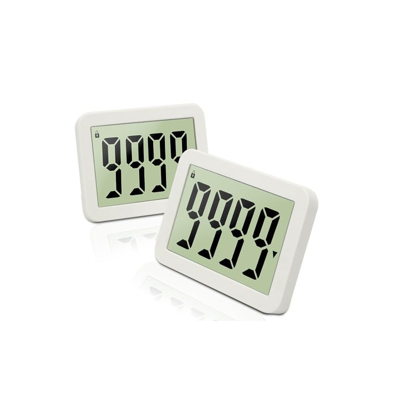 2-Pack QINFIEY Digital Countdown Days Timer Electronic 9999-Days Timer for