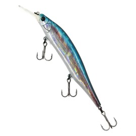 TSURINOYA 115SP Suspended Seabass Lure Magnum Plus Lip Size 115mm 17.2g Jerking Method 80 Series Minnow X (N-Green Shadow)