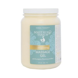 Soothing Touch Gel de Masaje Invigorante, Eucalipto/Rosemario/Limón/Basal, 64 onzas para Adultos que disfrutan de masajes y aprecian los aceites esenc