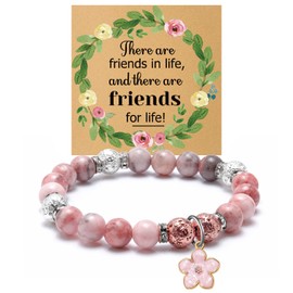 Mwphuy Friendship Gifts for Women Friends Bracelets Inspirational Gifts for Female Friends Birthday Gift for Women Sister Coworker Bff Bestie Long Distance Friendship Beaded Bracelet Graduation Gift
