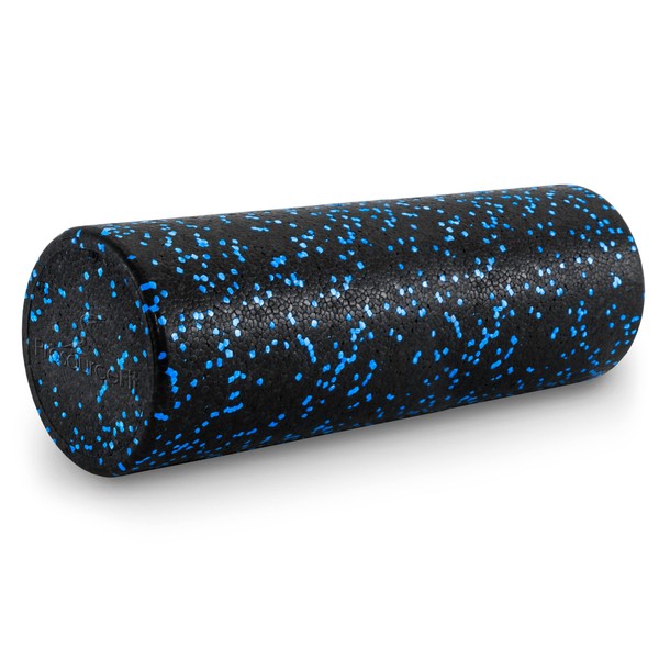 ProSource High Density Speckled Foam Roller for Myofascial Release, Pilates, Recovery, Mobility, Trigger Point Massage and Muscle Therapy 45.75 x 15.25 cm (18 x 6 -inches), Blue