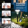 PATIOPIA Solar Pathway Lights Garden Decor for Yard, Solar Garden