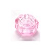 1 Piece Pink Glass Dappen Dish with Lid Nail Art