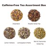 EZR Leaf Caffeine-Free Tea Assortment Box 22CT, Presentation Sampler, Gift