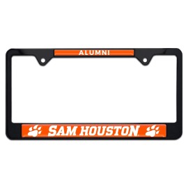 Sam Houston Bearkats alumni black metal license plate frame