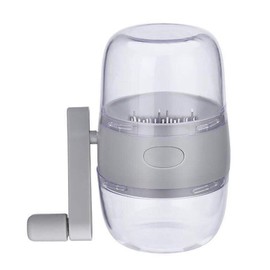 Nut Chopper Manual Nut Grinder Hand Crank For All Nuts Walnut Pecans, Hand Held Food Shredder Cutter Mincer Food Shredder Tool for Vegetables Fruits Nuts(Grey)