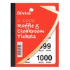 Silvine Cloakroom/Raffle Tickets, Numbered 1-1000 with Security Numbering. Ref CRT1000,