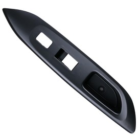 Osompar Door Window Switch Bezel Trim Front Rightr Side Black Compatible with Toyota Yaris 4D 2007-2010 Sedan Window Control Cover Panel Armrest Base Panel