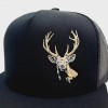 thepatriotspride.com Deer Hunter Gift Flat Bill Mesh Snapback Cap Hat