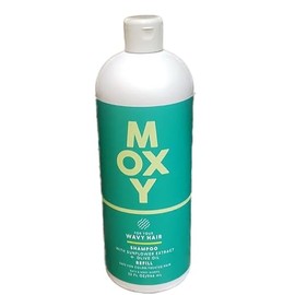 Bath and Body Moxy Shampoo for Wavy Hair - with Sunflower Extract and Olive Oil - XL refill bottle, 32 ounce