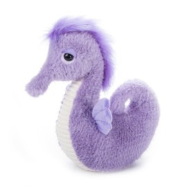 The Petting Zoo Seahorse Stuffed Animal Plushie, Gifts for Kids, Fuzzlez Sealife Animals, Purple Seahorse Plush Toy 12 Inches