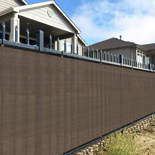AwnPro Privacy Fence Screens 5'x12' Sun Block Windscreen with Heavy