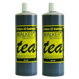 Walkers Liquid Tea Concentrate Without Caffeine- 64 ounces total (pack of 2 - 32 ounce bottles) Makes 64 Gallons