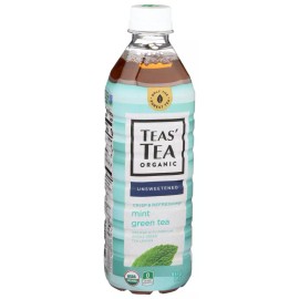 Teas` Tea  Organic Green Tea Unsweetened Mint  16.9 Fl Oz