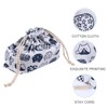 TOYANDONA Drawstring Lunch Bag Lunch Bag Double-layer Thickened Japanese Style