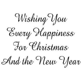 Art Stamps Every Happiness Christmas Fun Stamp, Black