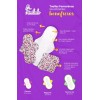 Femelinda Suede Night Towels 3pc with Wings 35x19 cm