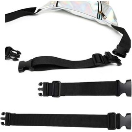 1Pc Black Portable Simple Belt Extender For Fanny Pack Strap Extension Waist Bag Belts Belt Extender For Fanny Pack Fashionable Luggage and Travel Gear Waist Packs