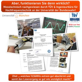 MakakaOnTheRun RFID Blocker Card Case & Passport Case TÜV Tested - EC Card Protective Case - RFID NFC Card Sleeves - Credit Card Holder - Card Cases for Wallets, ID & Card Sleeves, Pack of 5.