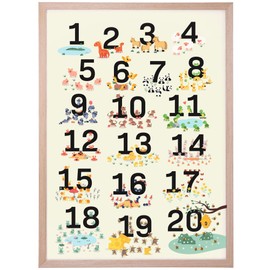 Gumpie ABC Poster for Children Bundle with Easy Learning Numbers from 1-20 Made in Germany | Easy to Write | Learn to Write Letters | Learn to Calculate 1st Class (Number Poster)