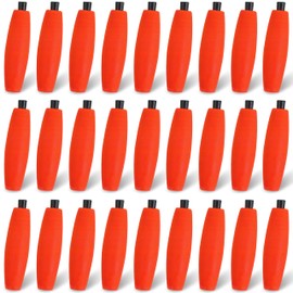 Peg Floats for Catfish Fishing Bobbers,Fishing Cigar Foam Bobber for Santee Rig Slip Fishing Corks Peg Fishing Bobbers with Pipe Plug Catfish Crappie Floats for Fishing丨3in Red