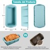 SYCYKA Molde para Pan, 2 Piezas Moldes de Silicona para