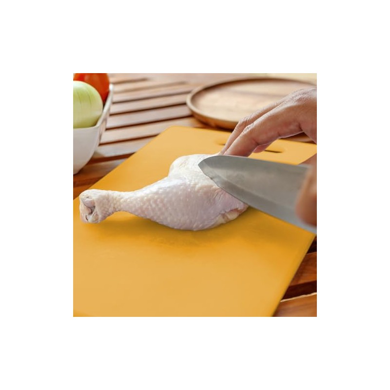 Dexas NSF Certified Polysafe Cutting Board with Handle, 11 x