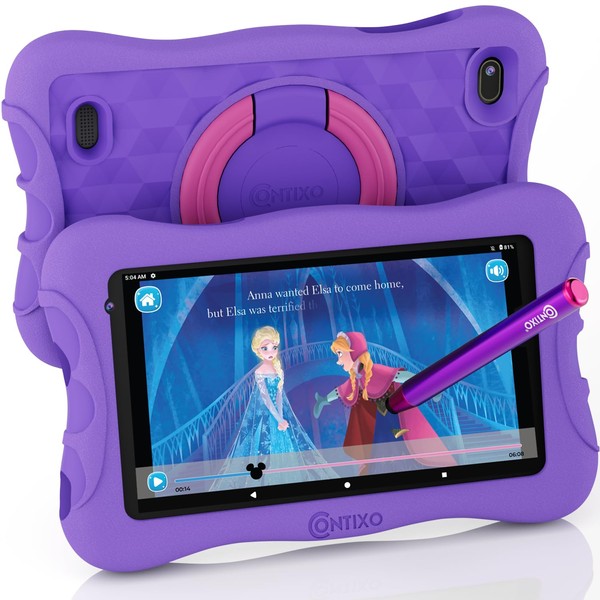Contixo Kids Tablet V10+, 7-inch HD, Ages 3-7, Toddler Tablet