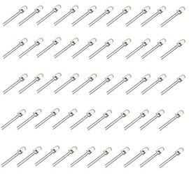50 Red LED Diodes 3x5mm Clear Lens