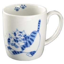 東洋セラミックス 波佐見焼 ねこのマグカップ 背伸びびねこ Y042-1