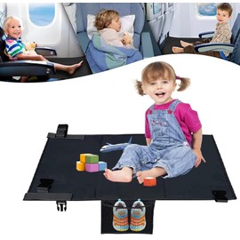 Toddler Airplane Bed - Toddler Airplane Seat Extender, Baby Airplane Seat Hammock, Toddler Travel Essentials, Portable Kids Plane Footrest, Airplane Bed for Toddler,Airplane Seat Extender for Kids