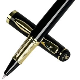 Penagic Luxury Pen, 0.5 mm Black Ink Nice Fancy Gel Pen, Fine Point, Professional Executive Writing, Gift Pen for Men and Women, Set of 1 with 2 Refills