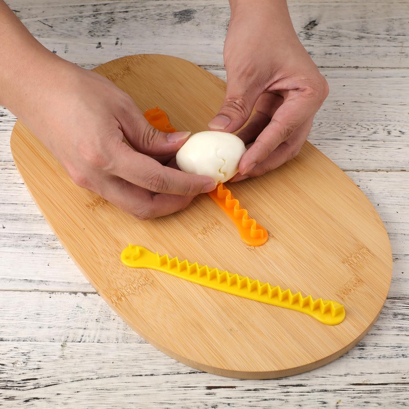 2pcs Fancy Cut Eggs Cutters, 2 Shapes Cooked Eggs Cutter