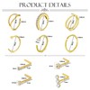 AVYRING 20G Nose Studs, L Shaped Screws with Diamond, Stainless