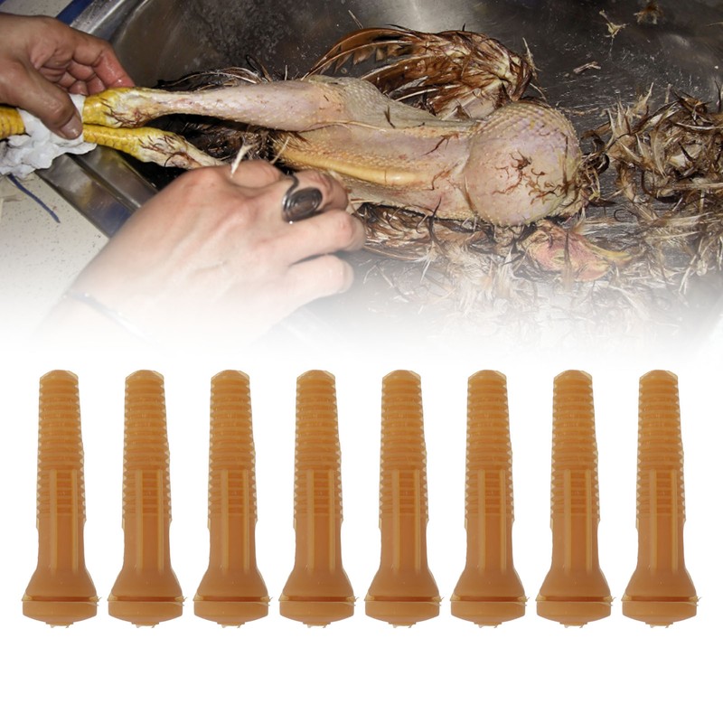 20PCS Chicken Plucker Finger Rubber Feather Removal Stick High Temperature