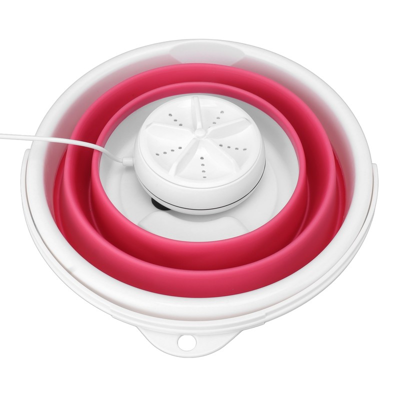 5L Folding Washing Machine Ultrasonic Vibration Forward Reverse USB Foldable