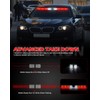 HLauto 604N Emergency Dash Strobe Lights w/Controller: 2x16.8 inch Red