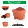 Sungmor Wall Hanging Planters,11.5 Inch Hanging Flower Pots for Railing