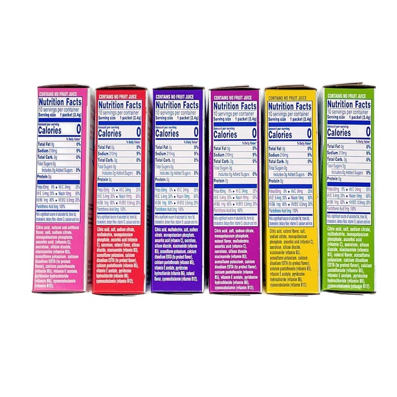 Propel Powder Packets Drink Mix Singles Variety of 6 check